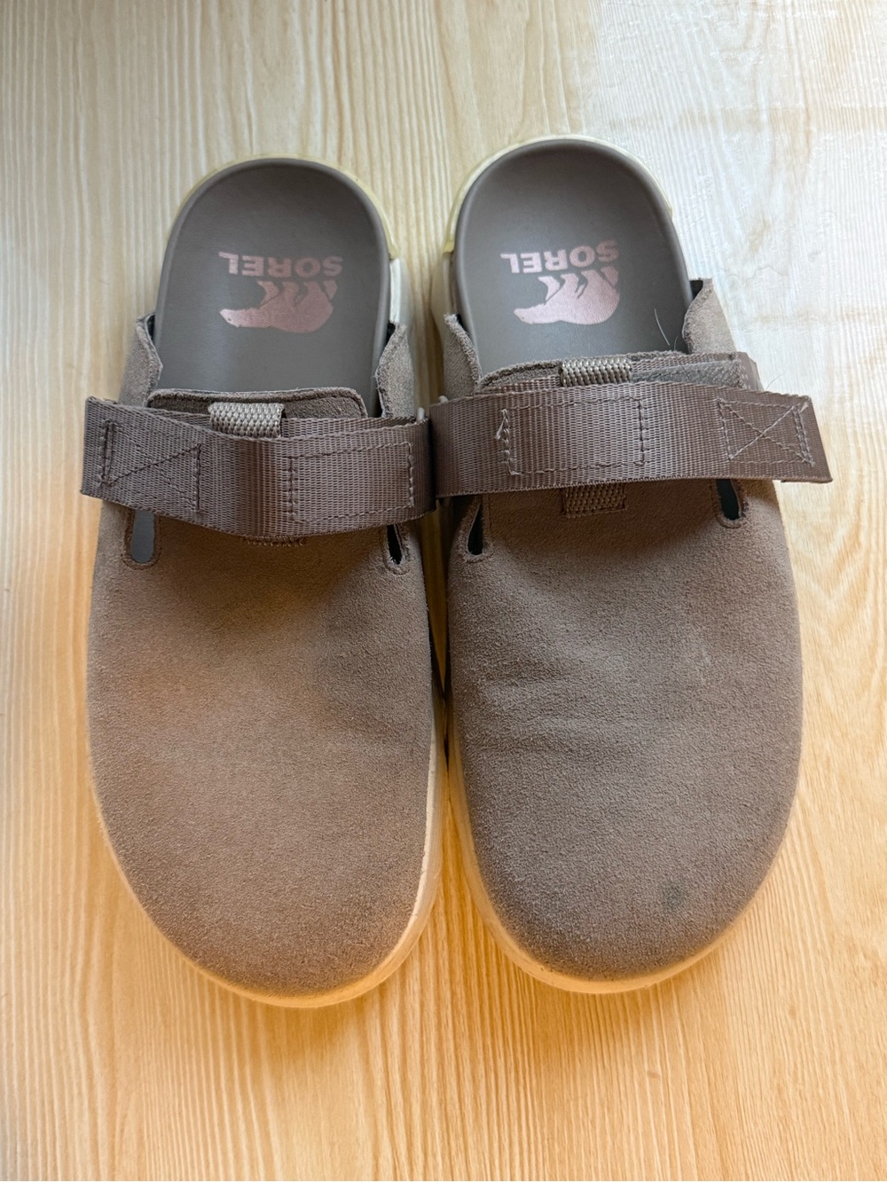 Sorel Men's Taupe Suede Slip-On Clog